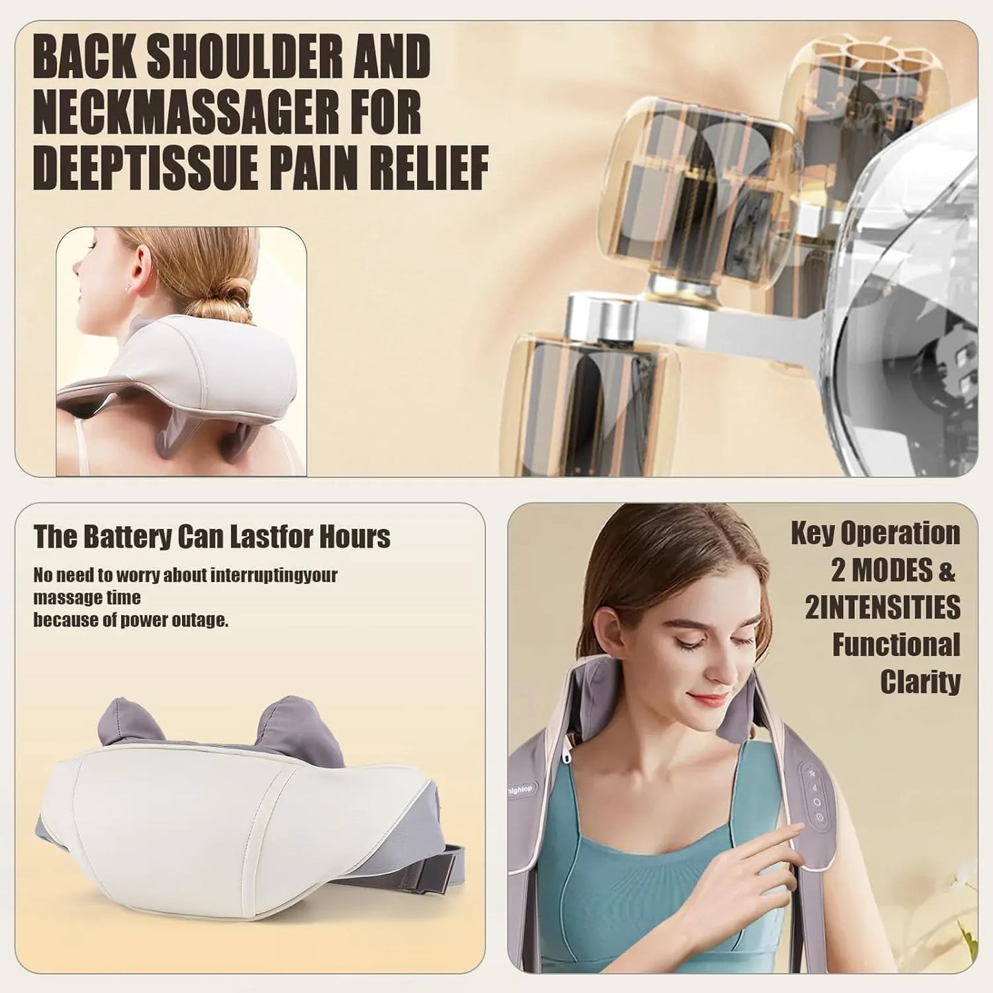 Evorlix™ Neck & Back Massager with Heat