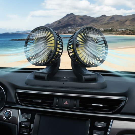 Dual Head Car Fan - Beach Lifestyle